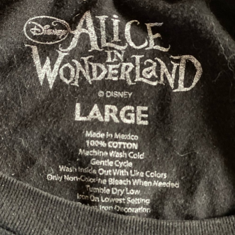 Alice in Wonderland Hot Topic Graphic Tshirt (2010) Large - Picture 2 of 3